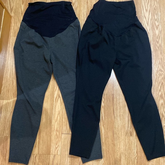 a:glow Pants - 💜2 Maternity Black and Gray Trousers work style💜